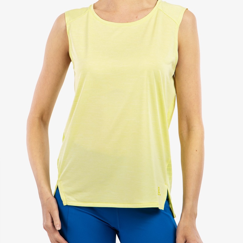 Salomon Women’s outline summer tank top in sunny lime